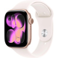 Apple Watch Series 11 GPS 46mm Rose Gold Aluminium Case with Light Blush Sport Band - M/L