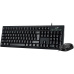 BAZAR - GENIUS set klávesnice+myš KM-100SE/ Drátový set/ Copilot/ USB/ černá/ CZ+SK layout, poškozený obal