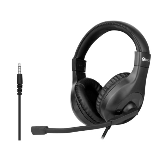 C-TECH Sluchátka MHS-05, 3,5mm jack, k PC, černá C-TECH Sluchátka MHS-05, 3,5mm jack, k PC, černá