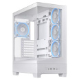 BAZAR ASUS case A31 PLUS TG ARGB, Mid Tower, Průhledná bočnice, 4x120mm ARGB Fan, ARGB Hub, bílá (POŠKOZENÝ OBAL)