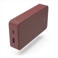 Hama Colour 20, powerbanka 20000 mAh, 3 A, výstup: USB-C, USB-A, červená