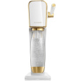 SodaStream Art výrobník sody, mechanický, 1l láhev, bombička s CO2, bílá / zlatá