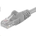 PREMIUMCORD Patch kábel UTP RJ45-RJ45 CAT5e 1.5m sivá