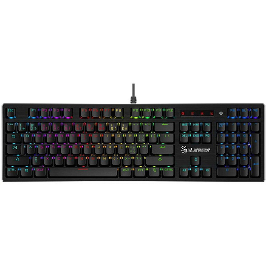 BAZAR - A4tech Bloody B820R mechanická RGB herní klávesnice, USB, CZ, RED SWITCH - Po opravě (Komplet)