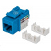 Intellinet Cat5e Keystone Jack, UTP, modrý, Punch-down