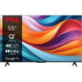 TCL 55T7B 55" TV, 4K Ultra HD, QLED, Google TV, WiFi, Bluetooth, Direct LED, Dolby Digital, HDR, Dolby Vision