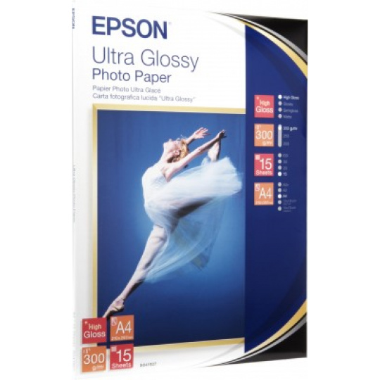 Papier EPSON A4 Ultra Glossy Photo (15 listov), 300 g/m2