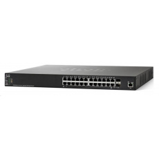 Cisco switch SG350X-24P-RF, 24x10/100/1000, 2x10GbE SFP+/RJ-45, 2xSFP+, PoE, REFRESH