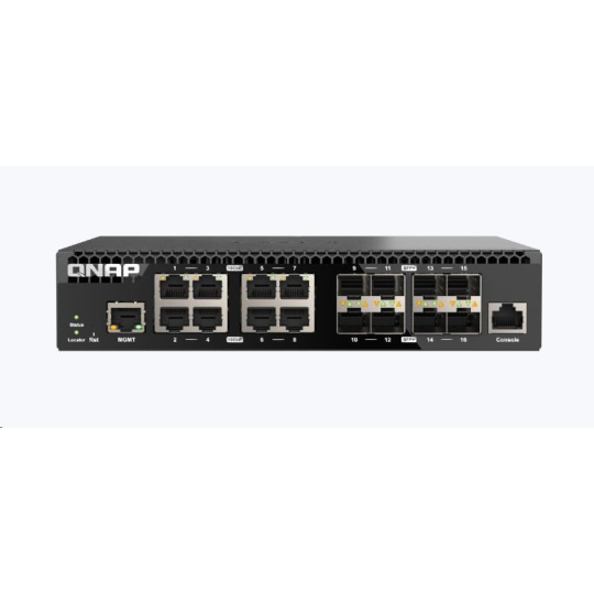 QNAP switch QSW-M3216R-8S8T (8xSFP+,8x10GbE)