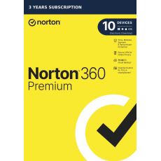 NORTON 360 PREMIUM 75GB +VPN 1 používateľ pre 10 zariadení na 3 roky ESD