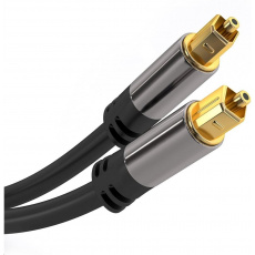 Kábel PremiumCord Toslink M/M, 6 mm, 3 m, čierny