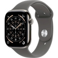 Apple Watch Series 11 GPS + Cellular 46mm Natural Titanium Case with Stone Grey Sport Band - M/L