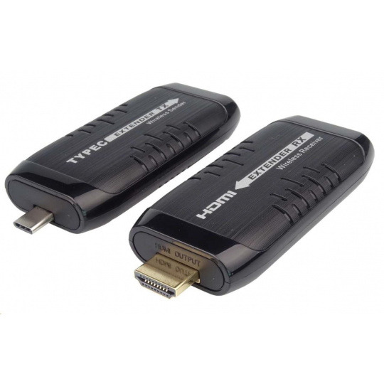 PREMIUMCORD Bezdrôtový extender HDMI do 15 m, vstup USB-C, výstup HDMI