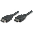 MANHATTAN HDMI kábel s Ethernetom, HEC, ARC, 3D, 4K, tienený, 10 m, čierny