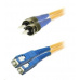 Duplexný prepojovací kábel SM 9/125, OS2, SC-ST, LS0H, 1m