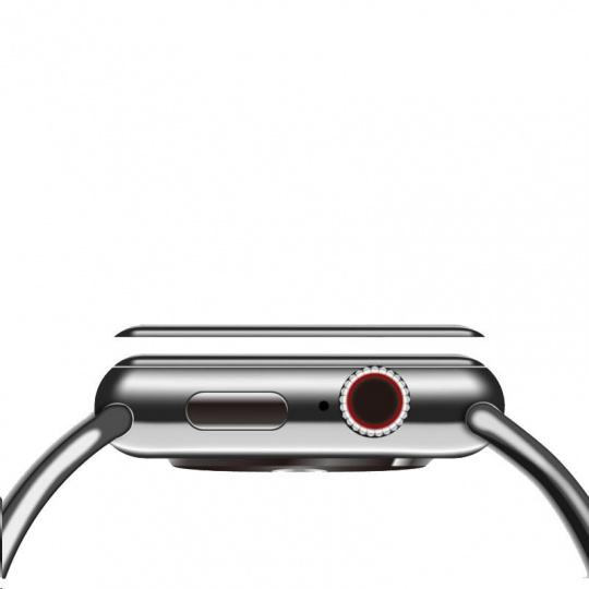 COTEetCI 4D sklo s celoplošným lepením s černým lemem pro Apple 4/5 watch  40 mm