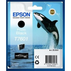 Čierny atrament EPSON ULTRACHROME HD "Scythe" - Photo Black - T7601 (25,9 ml)