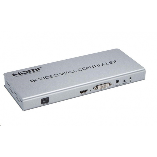 PREMIUMCORD HDMI 1 vstup - 4 výstupy, ovládač videosteny