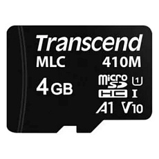 TRANSCEND Industrial Micro SDHC 410M 4GB, Class 10 UHS-I U1 A1, MLC