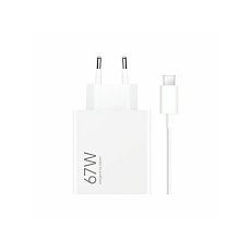 Xiaomi MDY-12-EH USB-A 67W Cestovní Nabíječka + USB-C 6.2A Datový Kabel White Xiaomi MDY-12-EH USB-A 67W Cestovní Nabíječka + USB-C 6.2A Datový Kabel White