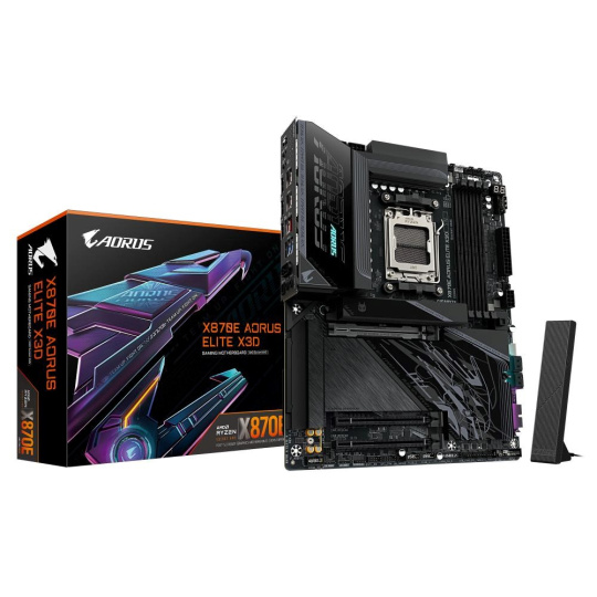 GIGABYTE MB Sc AM5 X870E A ELITE X, AMD X870E, 4xDDR5, 2xUSB-C, 2xHDMI, ATX