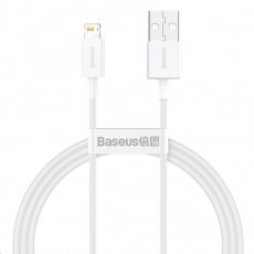 Rýchlonabíjací kábel Baseus Superior Series USB/Lightning 2.4A 1m biela