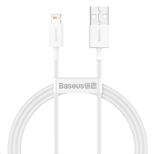 Rýchlonabíjací kábel Baseus Superior Series USB/Lightning 2.4A 1m biela
