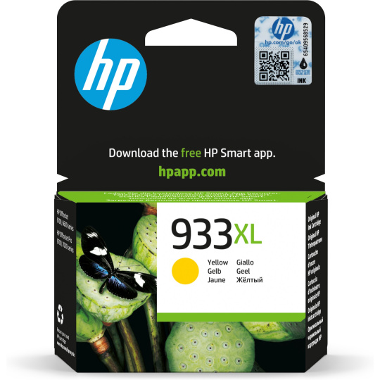 HP 933XL Yellow Ink Cart, 8,5 ml, CN056AE (825 pages) HP 933XL Yellow Ink Cart, 8,5 ml, CN056AE (825 pages)