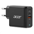 ACER Adapter 67W PD GaN charger,USB-C,USB-A,EU plug,Black