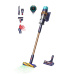 Dyson Gen5detect Absolute pruská modrá/měděná, tyčový vysavač, akumulátorový, 280 AW, HEPA filtr, LED displej
