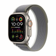 APPLE Watch Ultra 2 GPS + Cellular, 49mm Titanium Case with Green/Grey Trail Loop - S/M