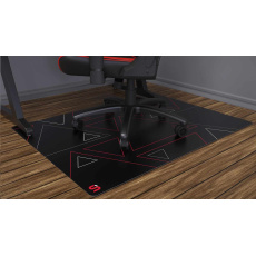 SPC Gear ochranná podložka na podlahu pod herní židli 120R 120x90 cm černočervená, POŠKOZENÝ OBAL"