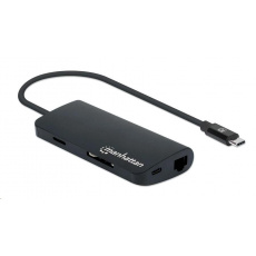 Adaptér MANHATTAN SuperSpeed USB-C samec na HDMI samica, čierny