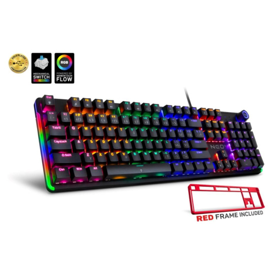 CONNECT IT Herní klávesnice NEO2 + Black, mechanická, USB, ARGB, CZ+SK, černá CONNECT IT Herní klávesnice NEO2 + Black, mechanická, USB, ARGB, CZ+SK, černá