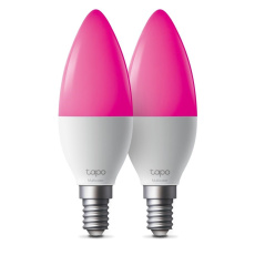 TP-Link Tapo L430C(2-pack) chytrá WiFi stmívatelná LED žárovka (barevná,2500K-6500K,470lm,2,4GHz,E14) TP-Link Tapo L430C(2-pack) chytrá WiFi stmívatelná LED žárovka (barevná,2500K-6500K,470lm,2,4GHz,E14)
