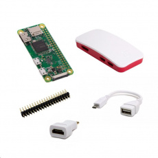 Súprava Raspberry Pi Zero 2 W (USB, adaptér HDMI, krabica, hlavička)