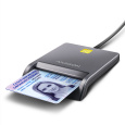 BAZAR - AXAGON CRE-SM3T, USB-A FlatReader čtečka kontaktních karet Smart card (eObčanka), kabel 1.3m - Poškozený obal (K