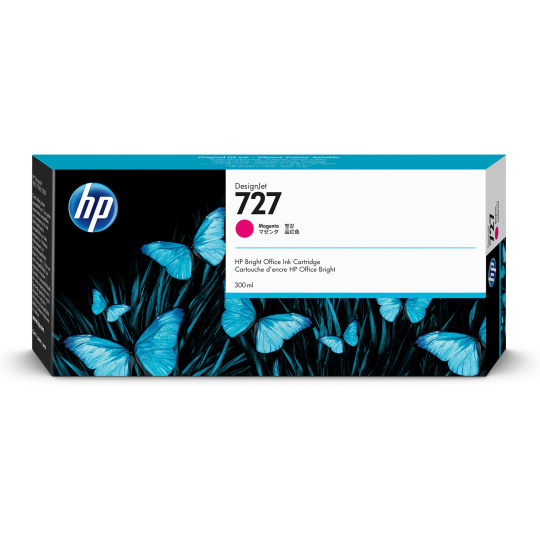 HP 727 300-ml Magenta DesignJet Ink Cartridge HP 727 300-ml Magenta DesignJet Ink Cartridge