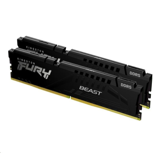 KINGSTON DIMM DDR5 32GB (Kit of 2) 6000MT/s CL36 FURY Beast Černá EXPO