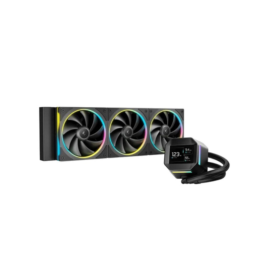 DEEPCOOL Vodní chladič LM360, ARGB, 3x 120mm, AM5, LGA1851, černá
