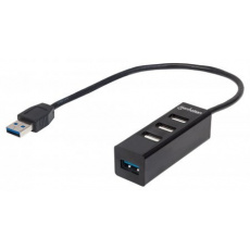 MANHATTAN USB 3.0/2.0 Combo Hub, 1x USB 3.0, 3x USB 2.