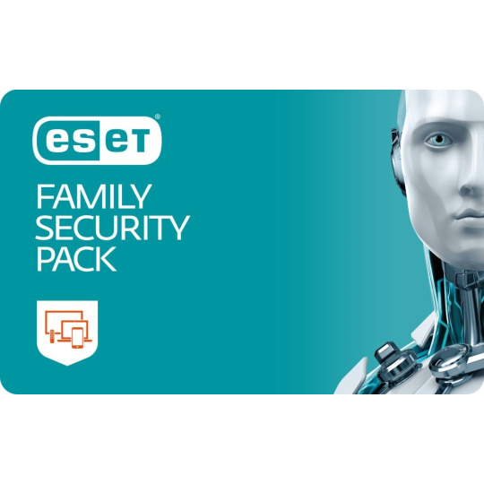 ESET Family Security Pack pre  5 zariadenia, predĺženie licencie na 2 roky