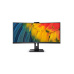 Philips MT VA LED 34" 34B1U5600CH/00 - VA panel, 3440x1440, HDMI, DP, USB-C, USB, LAN, repro, nast vyska, curved, webcam