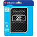 VERBATIM HDD 2.5" 2TB Store 'n' Go Portable Hard Drive USB 3.0, Black GEN II