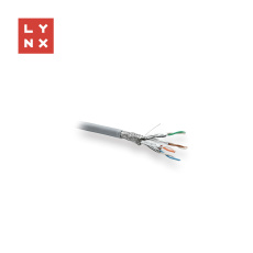 LYNX SFTP kabel, Cat6a, LSZH, celoměděný, vnitřní, šedý, cívka 500m LYNX SFTP kabel, Cat6a, LSZH, celoměděný, vnitřní, šedý, cívka 500m