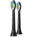 Philips HX6062/13 Sonicare Optimal White, náhradní hlavice, standardní velikost, 2 kusy, nasazovací, černá