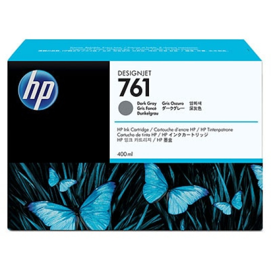 HP 761 Dark Grey DJ Ink Cart, 400 ml, CM996A HP 761 Dark Grey DJ Ink Cart, 400 ml, CM996A