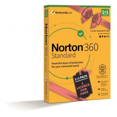NORTON 360 STANDARD 10 GB + VPN, 1+1 používateľ pre 1 zariadenie na 1 rok BOX