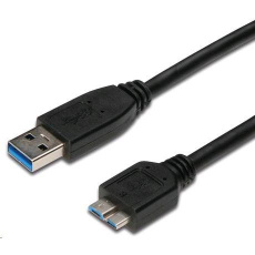 Kábel USB PREMIUMCORD 3.0 A - Micro B 5m, prepojenie (M/M)