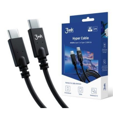 3mk datový kabel - Hyper Cable 4k60Hz 1m 100W C to C, černá